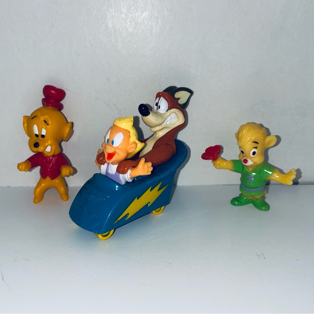 Vintage 90’s Figures (3), Animaniacs, Bonkers, & Gummi Bears